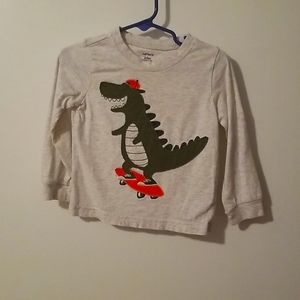 Carter 24m long sleeve dinosaur tshirt